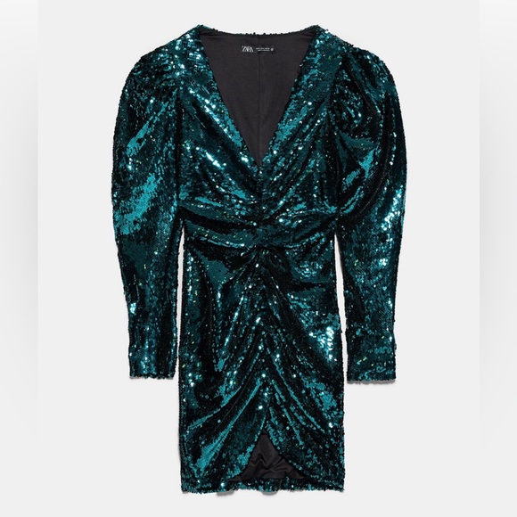 Zara Sequin Mini Dress, S - Picture 2 of 6